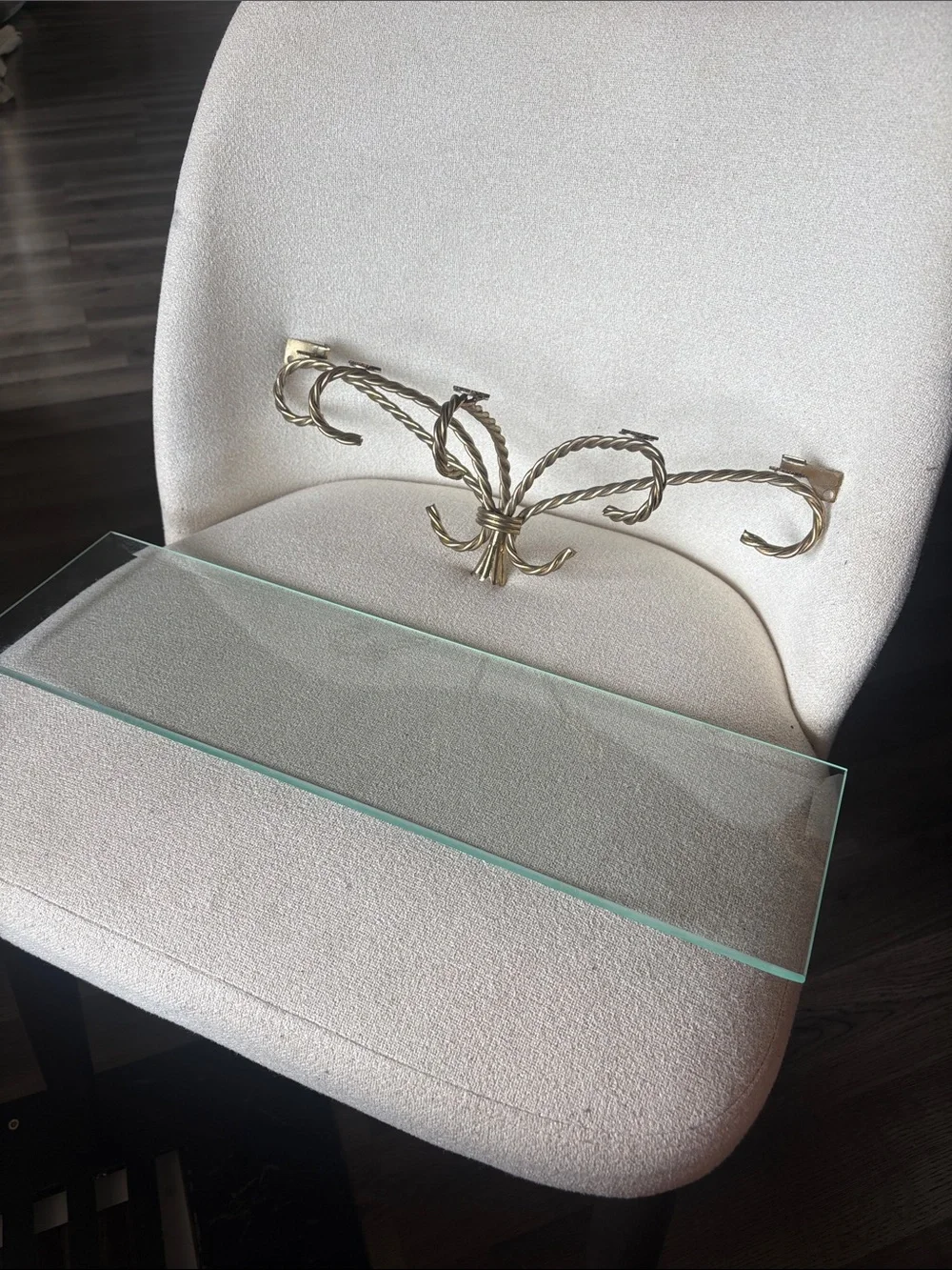 VTG mid-century Hollywood Regency wall shelf